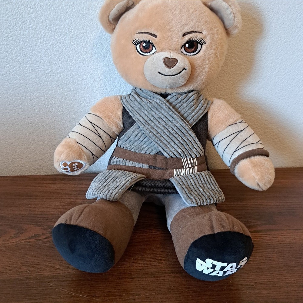 Build-A-Bear Star Wars Rey Bear Plush Scavenger Outfit Collectible Tan Brown